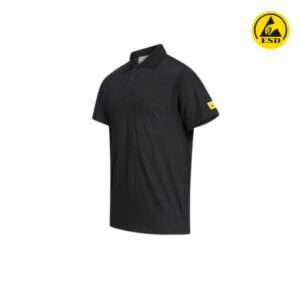 Polo manches courtes ESD Homme | Noir | 150gr/m²